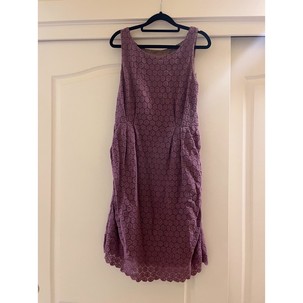 Purple eyelet Maeve brand dress size 6